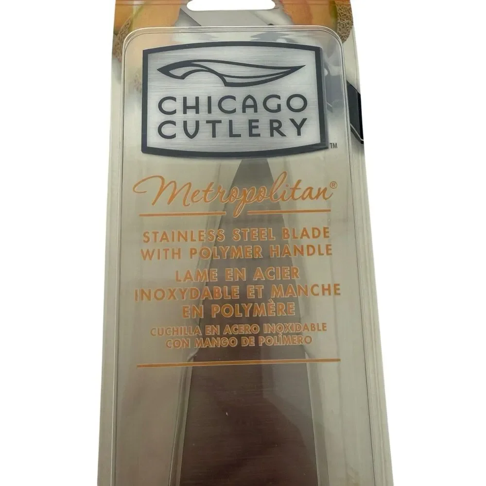 Chicago Cutlery 7.5” Chef Black Rivet Handle Metropolitan Fine Edge NIP